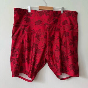 Eh! Giant Tiger Canada Day Maple Leaf Red Biker Shorts |  2X
